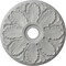 Ekena Millwork Milan Ceiling Medallion (Fits Canopies up to 4 5/8"), Hand-Painted Frost, 24 1/2"OD x 3 1/2"ID x 1"P CM24MIFRF - alternate 1